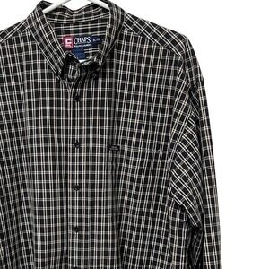 Chaps Ralph Lauren Mens Plaid Long Sleeve Button Down Shirt XL Classic Fit